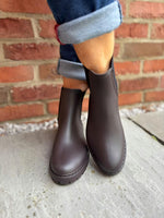 Chocolate Chelsea Style Wellie Boots